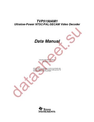 TVP5150AM1PBS datasheet  